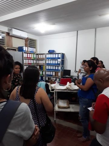 Visita de discentes do curso de Arquivologia