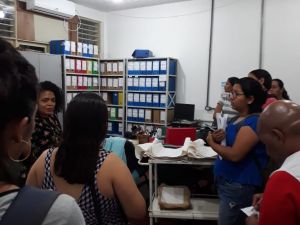 Visita de discentes do curso de Arquivologia