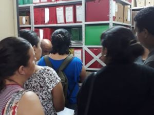 Visita de discentes do curso de Arquivologia